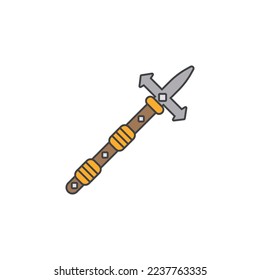 the spear icon is suitable for your web, apk or project with a medieval theme