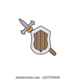 the spear icon is suitable for your web, apk or project with a medieval theme