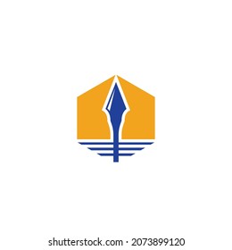 spear  icon vector illustration concept design template web