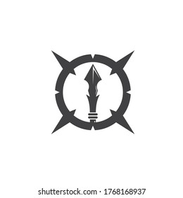 spear icon vector illustration design template