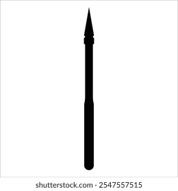Ícone de lança vetor ilustração logotipo design
