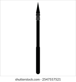 Ícone de lança vetor ilustração logotipo design