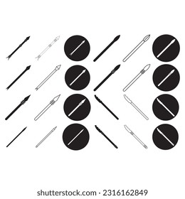 Speersymbol, Vektorgrafik-Logo-Design