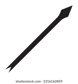 logotipo de ilustración de plantilla de vector de icono de lanza