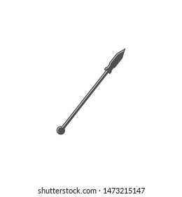 spear icon weapon symbol logo template