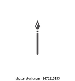 spear icon weapon symbol logo template