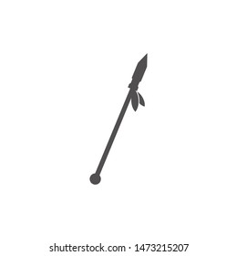 spear icon weapon symbol logo template