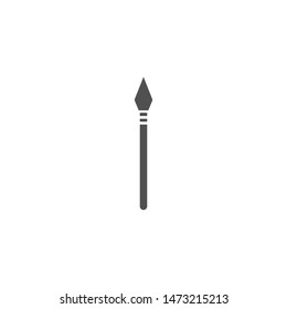 spear icon weapon symbol logo template