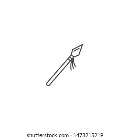 spear icon weapon symbol logo template