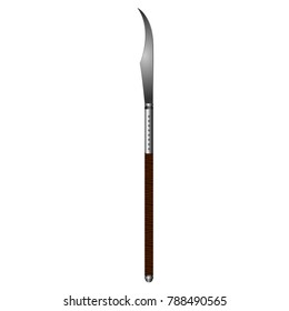 Spear isolated on white background, Vector illustration