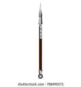 Spear isolated on white background, Vector illustration