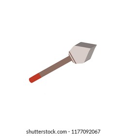 Spear isometric left top view 3D icon