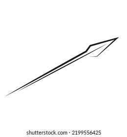 spear line icon vector illustration design template web