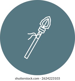 Spear Line vector Icon Design