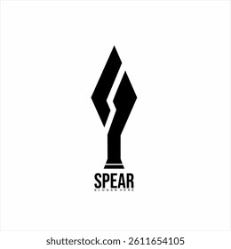 Spear logo design with the initial letter S concept.