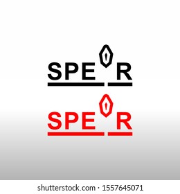 Spear Logo Design on White Background