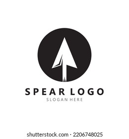 spear logo design with vector illustration