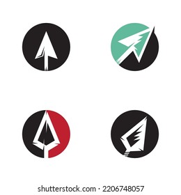 spear logo design with vector illustration