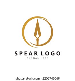 spear logo design with vector illustration
