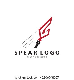 spear logo design with vector illustration