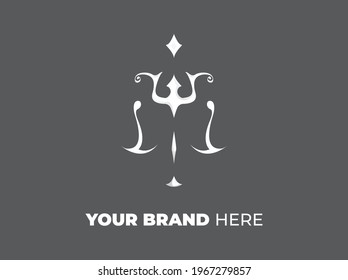 logotipo de la lanza, diseño del logotipo de la lanza, logotipo con forma de arma, armas antiguas
