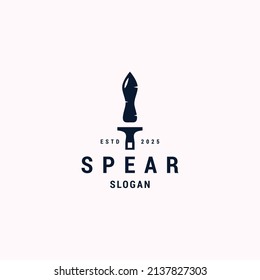 Spear logo icon design template vector illustration