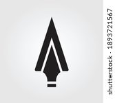 spear logo icon design vector 