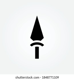Speer-Logo-Design-Vektorgrafik für mehrfache Verwendung 