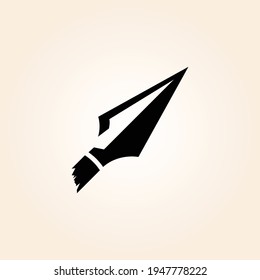 Spear Logo Icon Design Vector