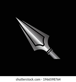 Spear logo icon design vector for multiple use 