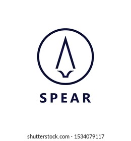 Spear logo icon vector design 