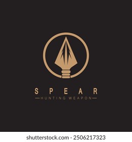 Speer Logo Symbol Vektorgrafik-Design.Head Speer Logo Vintage Illustration Design Vektor