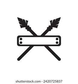 Icono de logotipo de Spear,plantilla de ilustración de vector de diseño