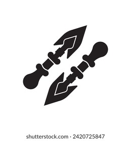 Spear logo icon,design vector illustration template