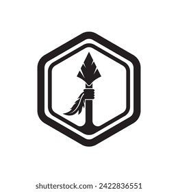 Icono de logotipo de Spear,plantilla de ilustración de vector de diseño