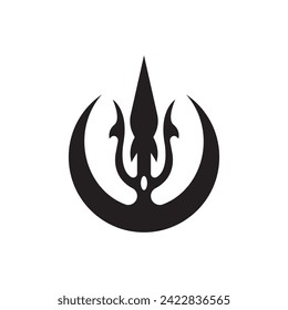 Spear logo icon,design vector illustration template