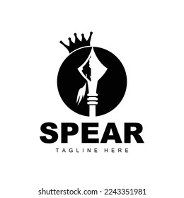 Logotipo de portada, diseño de icono de objetivo de arma de largo alcance, Icono de marca de producto y compañía Ilustración