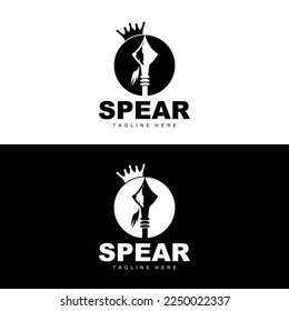 Logotipo de portada, diseño de icono de objetivo de arma de largo alcance, Icono de marca de producto y compañía Ilustración