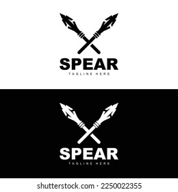 Logotipo de portada, diseño de icono de objetivo de arma de largo alcance, Icono de marca de producto y compañía Ilustración