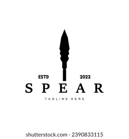 Spear Logo Old Vintage Rustic Simple Design Business Brand Spear Arrow