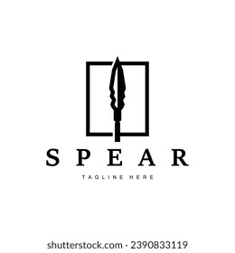 Spear Logo Old Vintage Rustic Simple Design Business Brand Spear Arrow