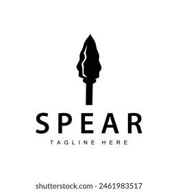 Spear Logo Old Vintage Rustic Simple Design Business Brand Spear Arrow
