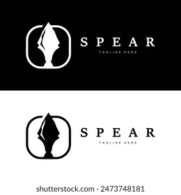 Spear Logo Alte Klassische rustikale einfache Design Business Brande Spear Pfeil