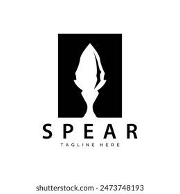 Spear Logo Old Vintage Rustic Simple Design Business Brand Spear Arrow