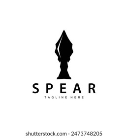 Spear Logo Old Vintage Rustic Simple Design Business Brand Spear Arrow