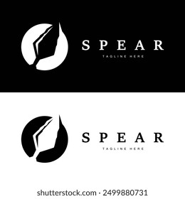 Spear Logo Old Vintage Rustic Simple Design Business Brand Spear Arrow