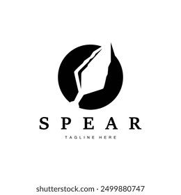 Spear Logo Old Vintage Rustic Simple Design Business Brand Spear Arrow