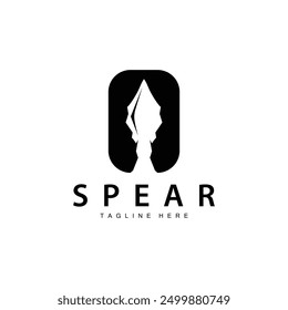 Spear Logo Old Vintage Rustic Simple Design Business Brand Spear Arrow