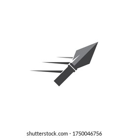 Spear logo and symbol vector design illustration