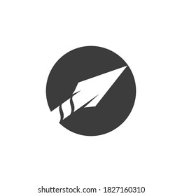 Spear logo and symbol vector design illustration